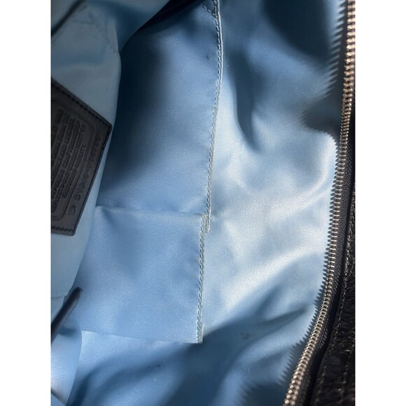 Coach Signature Shoulder Bag-Black and Dark Gray - Picture 10 of 15